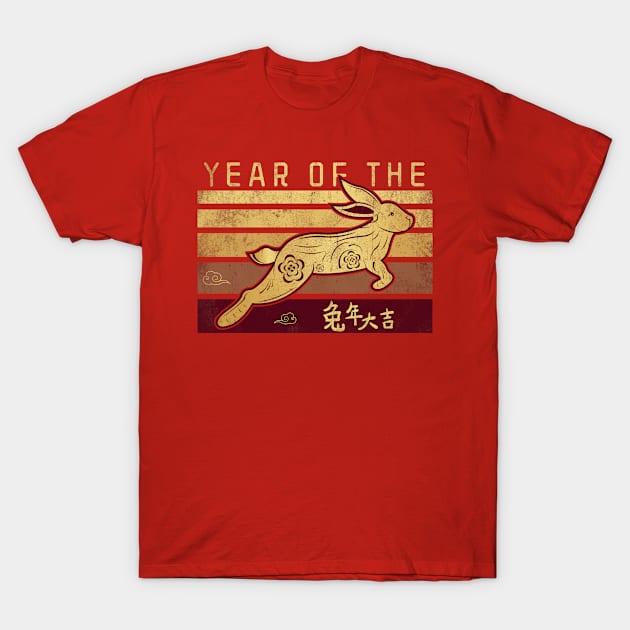 Year Of The Year Rabbit Chinese Zodiac Sign T-Shirt by Ruffeli